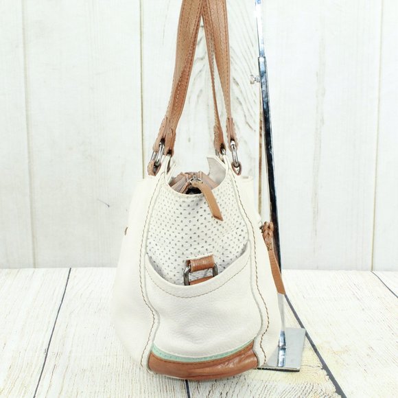 The Sak Cream Brown Leather Purse Shoulder Bag - Picture 6 of 11